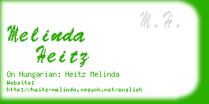 melinda heitz business card